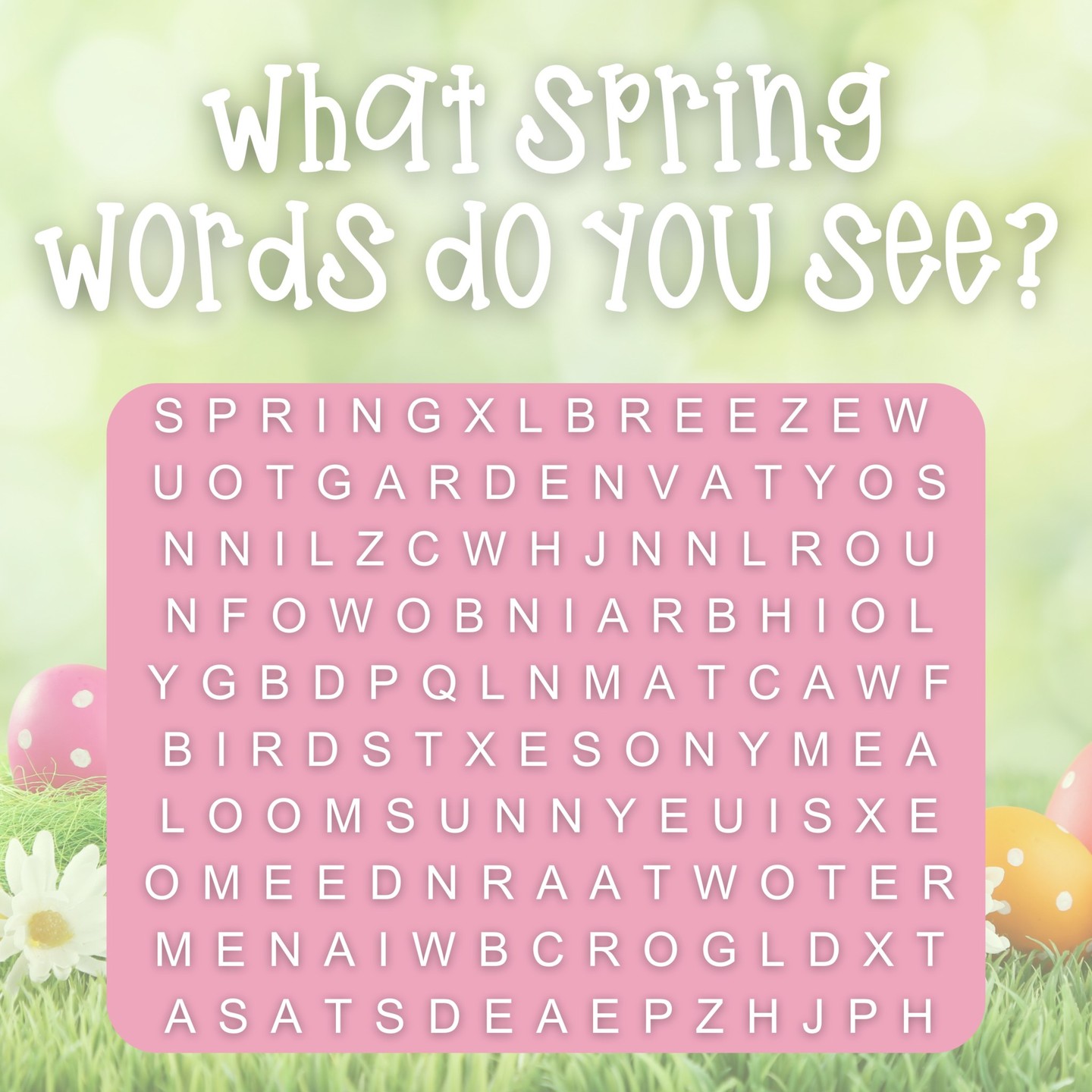 What spring words do you see? Share below!